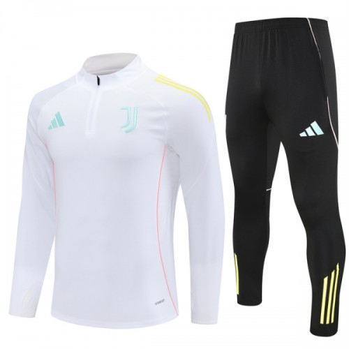 Tréninkový Mikina Juventus Čtvrt Zip 2025-26 Bílá pro Muži Tréninkový Mikina Juventus Čtvrt Zip 2025-26 Bílá pro Muži